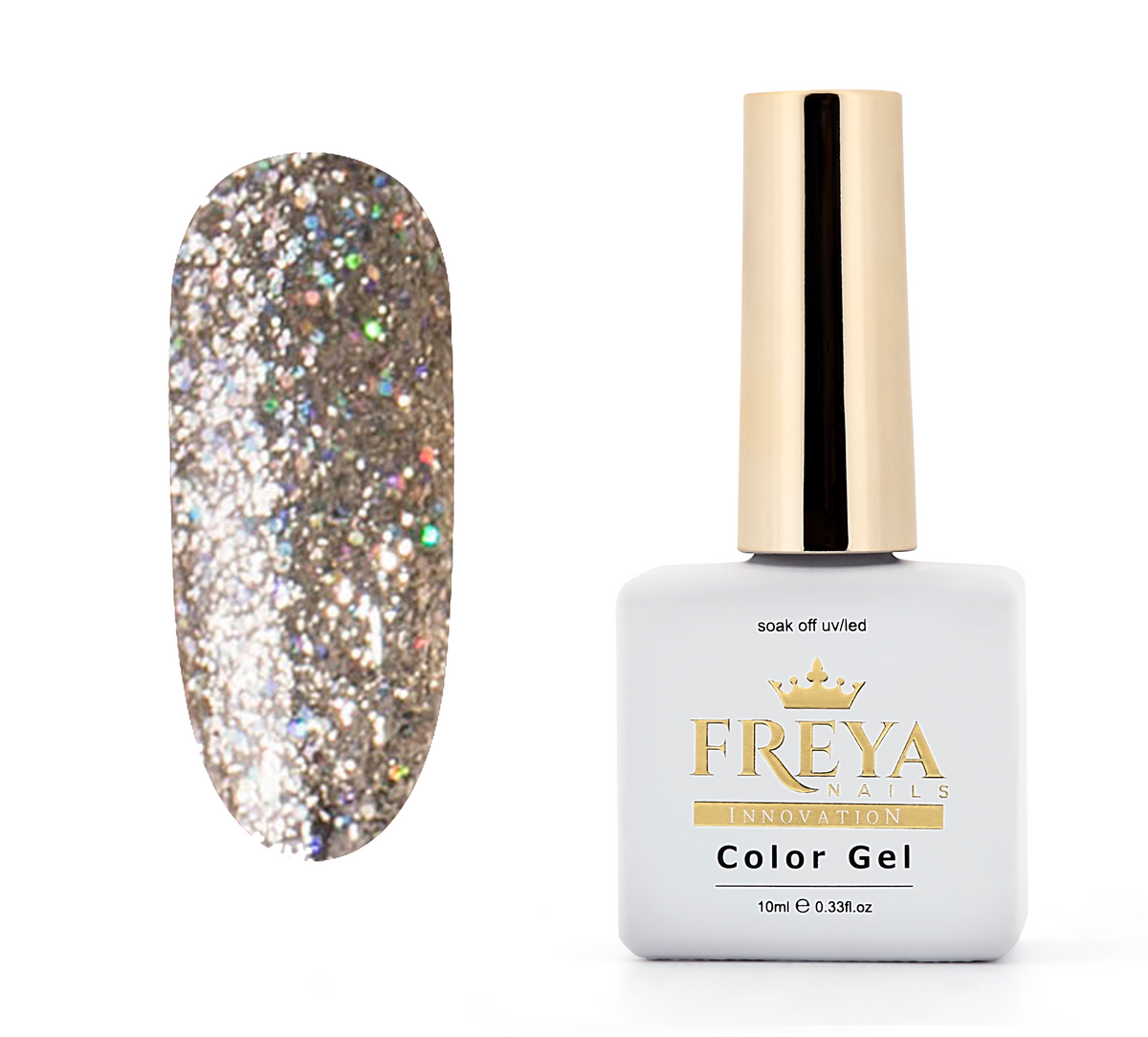 Гел лак Sparkly Gel 04 - професионални гел лакове без ТПО, гел лак за нокти, топ цена | Поръчай от FREYA Nails