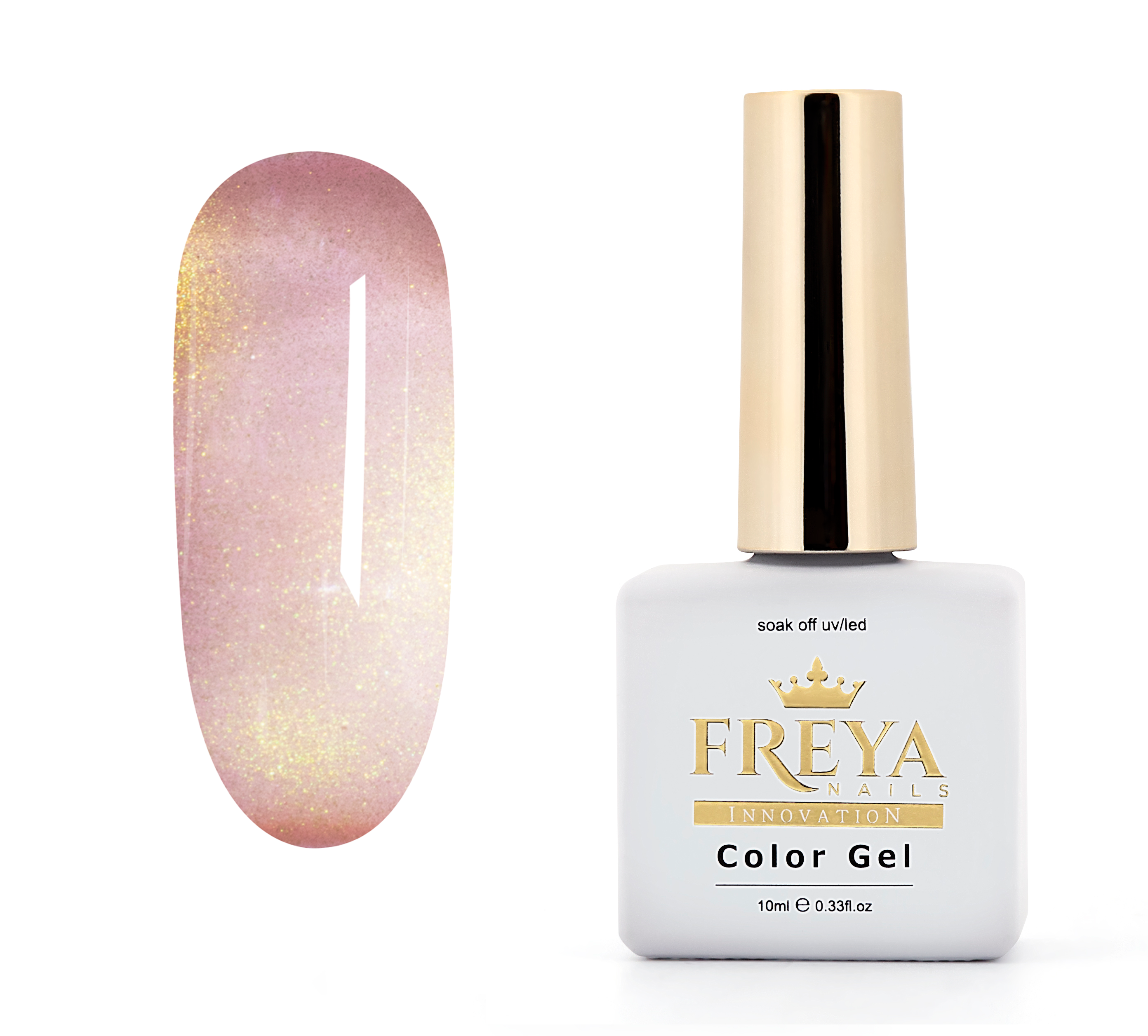 Гел лак Tutti Frutti Cat Eye - Maraquia Cream с блестяща текстура и изящно опаковка