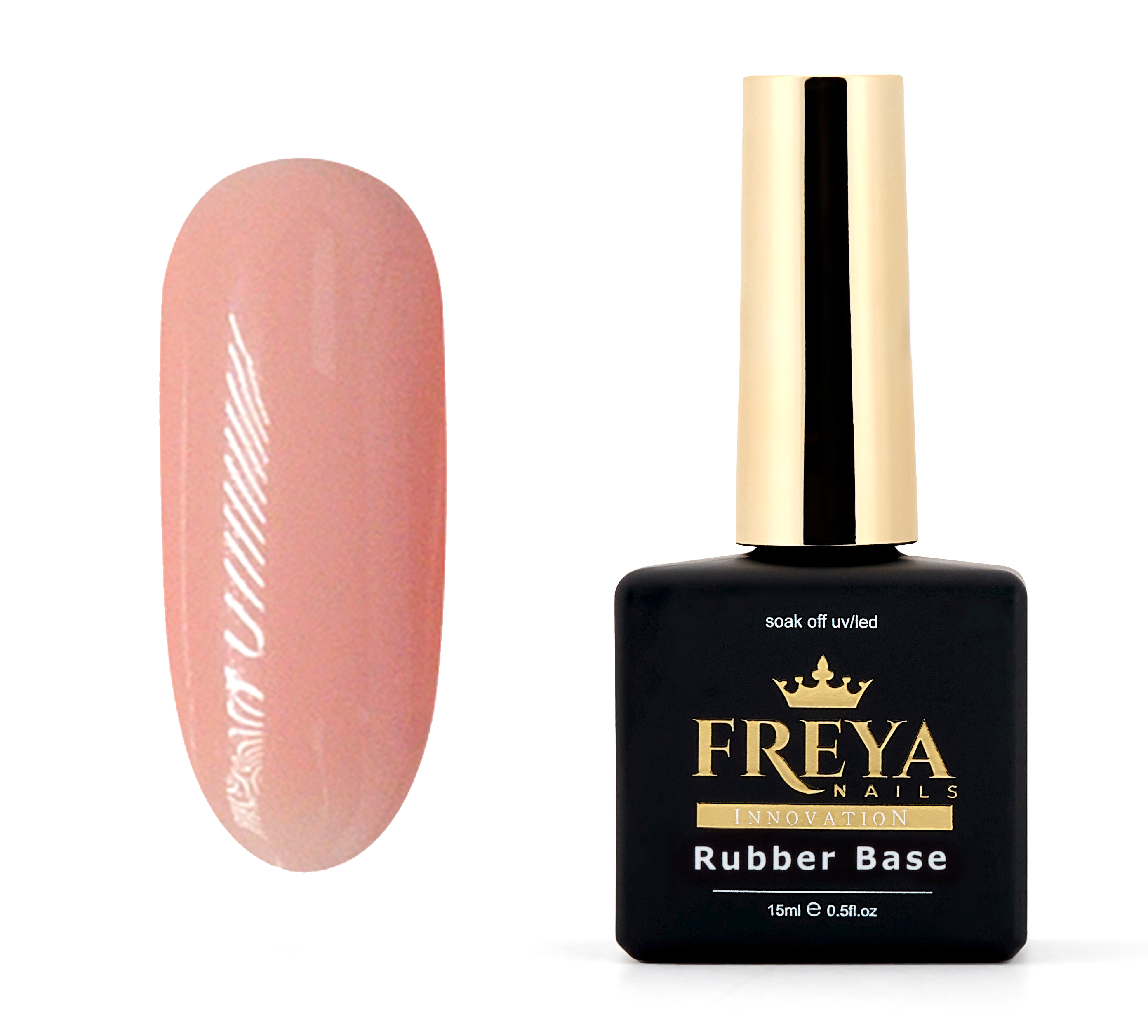 Nude Rubber Base 02 | каучукова база за гел лакове без ТПО, маникюр | Топ цени | Поръчай от FREYA Nails