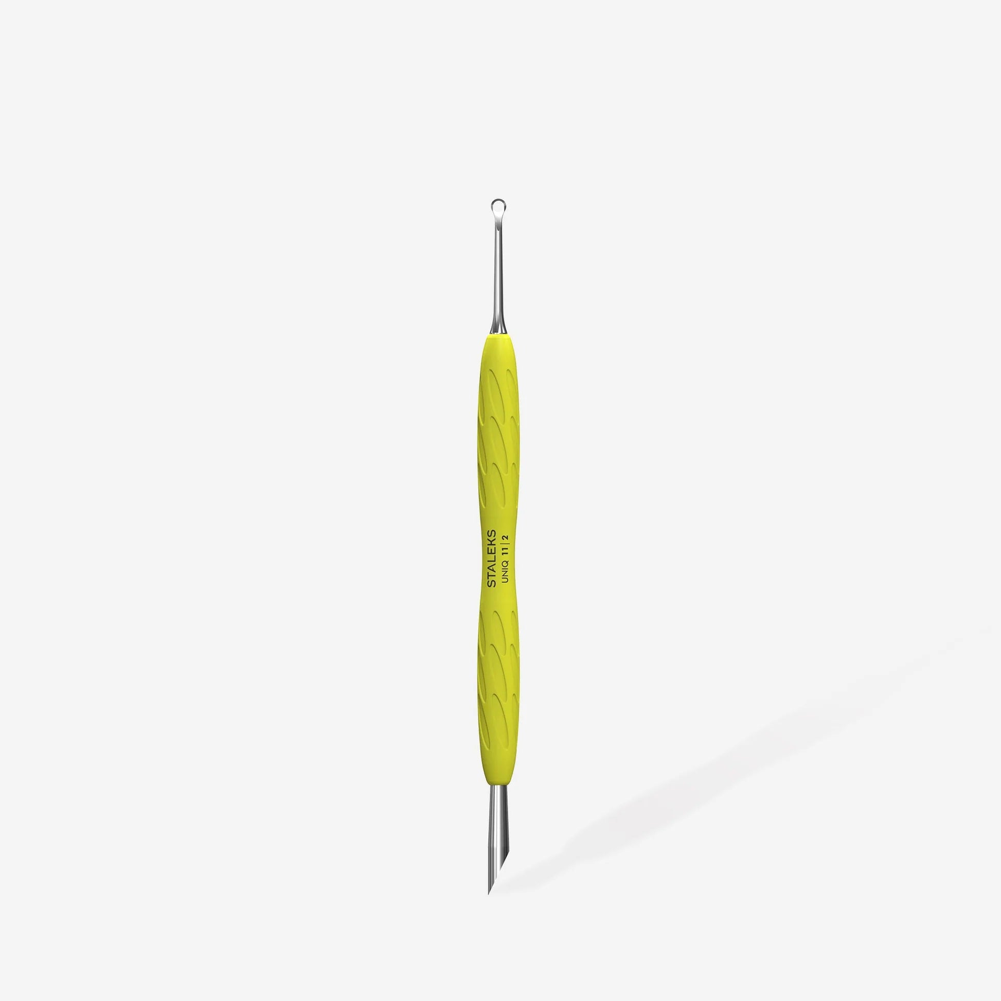 Manicure pusher with curette and silicone handle STALEKS “Gummy” UNIQ 11 TYPE 2