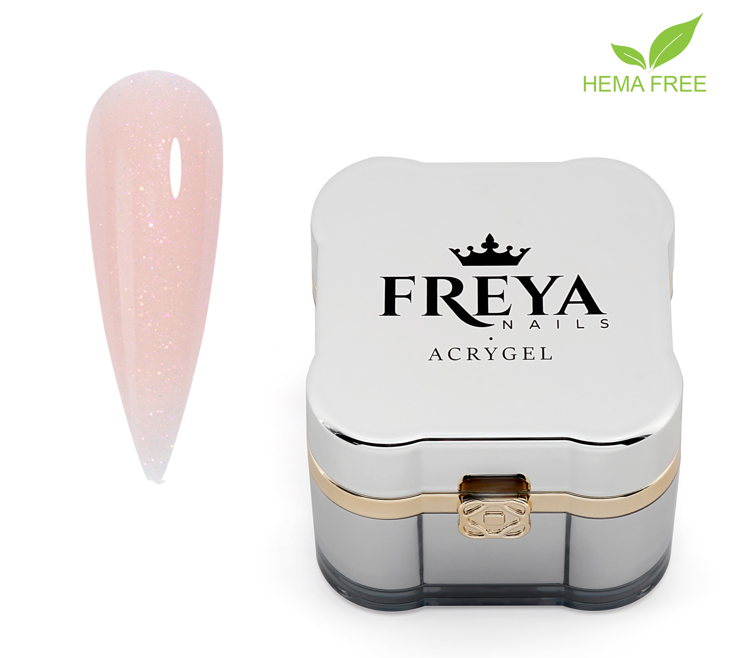 Shimmer Acrygel 02 | Гел лак HEMA free за маникюр, акригел за професионални резултати | Поръчай от FREYA Nails