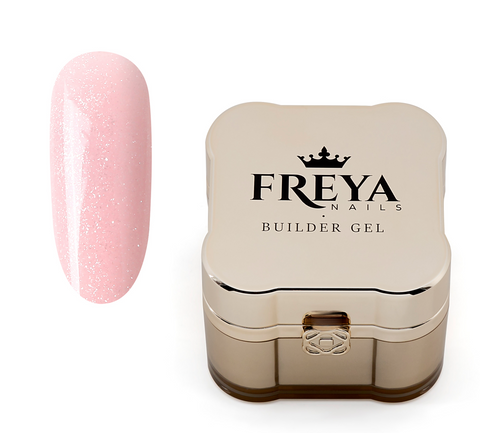 Shimmer Builder Gel 04 Rosaline, топ гел лак без ТПО, за професионален маникюр | Поръчай от FREYA Nails